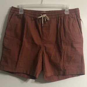 GoodThreads Men’s short pant four pockets pull on clay brown  . XL